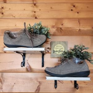 Hotter‎ Comfort Concept 💜 Josie Brown Suede Leather Sport Shoes Sneakers Sz 10